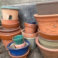 【無料】植木鉢　鉢植え　ブロックの画像