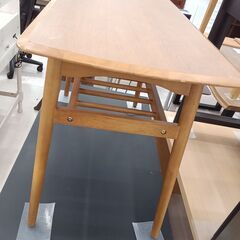 リユースのサカイ栃木店★ジモティ割あり★  テーブル ライトブラウン W90×D45×H58.5 クリーニング済み TC10368の画像