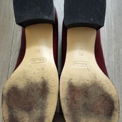 コーチ　赤い靴　海外購入　中古の画像