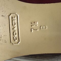 コーチ　赤い靴　海外購入　中古の画像