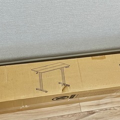 Claiks 昇降デスク 電動スタンディングデスク 幅120×奥行60cm（ナチュラル天板 / ホワイトフレーム）新品未開封の画像
