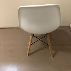 JM20197K)  ナプコ 白椅子＜幅：約46cm 高さ：約82cm 奥行：約39cm＞中古品【取りに来られる方限定】の画像