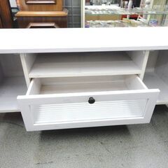 CERISE テレビ台 アッシュホワイト 幅120cm TV台 TVボード 佐藤産業 AVボード 西岡店の画像