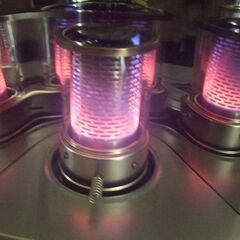 【紋別市発】コロナ　芯式　ポータブル石油ストーブ　RX-2213　よごれま栓　停電/防災/レジャー/キャンプ/アウトドア　点火燃焼確認　2013年製　中古品の画像