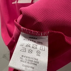 VICTAS ピンク Tシャツ　140cmの画像