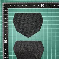 シン仮面ライダー赤と黒の六角形ベルクロワッペンの画像
