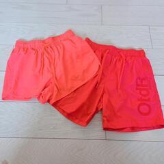 H&M　オレンジ色サーフパンツ、OldRロゴ　２枚セットの画像
