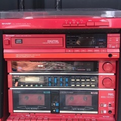 SHARP CP-7V8 レッド コンポ　レトロの画像