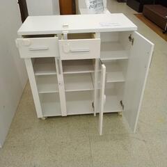 リユースのサカイ東金店　レンジ台白 　各扉ストッパー付き　TJ14161の画像