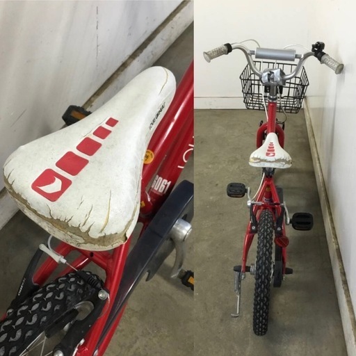A-75 △ v 岐阜発/ LOUIS GARNEAU/ ルイガノ/ 子供用自転車/ 16インチ/ 変速なし/ サドルひび割れあり/ 現状品/ R7.6/22 △