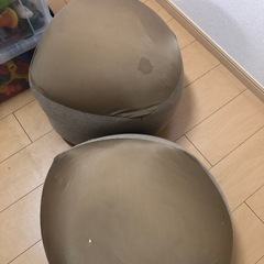 ニトリ　ビーズクッション×2の画像
