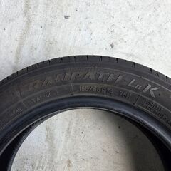 ☆値下可 155/65R14 トランパスluk  バリ溝 タイヤのみ4本セット☆の画像