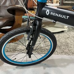 E25★未使用品★RENAULT ルノー Light10 20インチ折り畳み自転車 7段変速 防犯登録解除済 コンパクト 通勤 通学の画像
