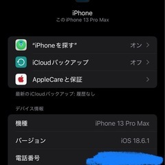 美品　iPhone13ProMax 256GBの画像