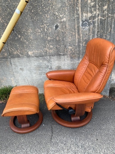 EKORNES エコーネス ストレスレスチェア オットマン付き 本革 人気色
