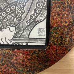 津軽塗り 色紙額 ねぶたの絵付きの画像
