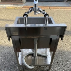 業務用 tanico 1槽シンク 混合水栓 蛇口付き 幅600×奥600×高さ800+150(mm) 一槽シンク 一層シンク 1層シンク 厨房機器 流し シンク 大阪の画像