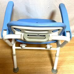 【S186】Panasonic/パナソニック/お風呂/介護椅子/PN-L41821/シャワーチェア/入浴補助/お風呂椅子/折りたたみ式/ブルー系/現状品の画像