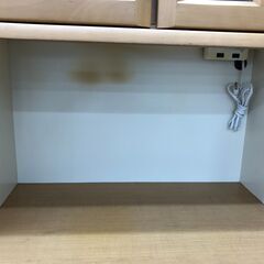 ★リユースのサカイ幸手店★SJ10254★ジモティ割あり★  食器棚 ベージュ W75×D45×H195 クリーニング済み の画像