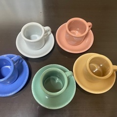 FELISSIMOコーヒーカップ5色セットの画像