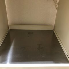★リユースのサカイ幸手店★SJ10255★ジモティ割あり★ フナモコ レンジ台 ベージュ W48×D48×H105 クリーニング済み の画像