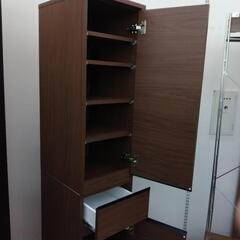 リユースのサカイ東金店　収納棚こげ茶　TJ14165の画像