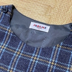 Familiar 秋冬用ワンピース  140cmの画像