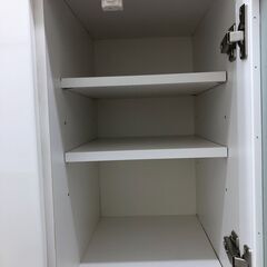 ★リユースのサカイ幸手店★SJ10257★ジモティ割あり★ NITORI 食器棚 白 W88×D43×H180 クリーニング済み の画像