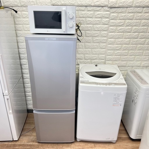 ご成約済み　配送設置0円で??冷蔵庫&洗濯機分解洗浄済み✨✨電子レンジ‼️
