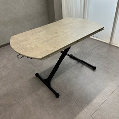 平日お渡しは値引き　ダイニングテーブル　昇降　ローテーブルの画像