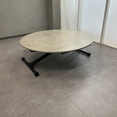 平日お渡しは値引き　ダイニングテーブル　昇降　ローテーブルの画像