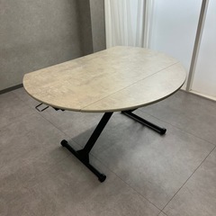 平日お渡しは値引き　ダイニングテーブル　昇降　ローテーブルの画像