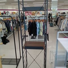 リユースのサカイ栃木店★ジモティ割あり★  ラック ブラウン×ブラック W57×D45.5×H190 クリーニング済み TC10378の画像