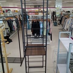 リユースのサカイ栃木店★ジモティ割あり★  ラック ブラウン×ブラック W57×D45.5×H190 クリーニング済み TC10378の画像