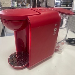 ucc　ドリップポッド抽出機　DP2　0.75L　2018年製　2WAYドリップマシン　紅茶　緑茶　コーヒーメーカー　赤　稼働確認済　中古　③の画像