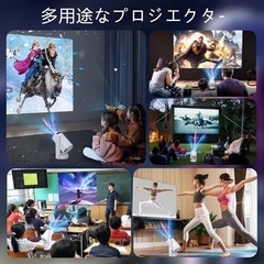 未使用品✨プロジェクター 小型 18000LM 4K Android 270°回転の画像