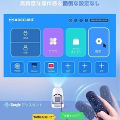 未使用品✨プロジェクター 家庭用 4K【360°HIFI立体スピーカー・APP利用可能】の画像