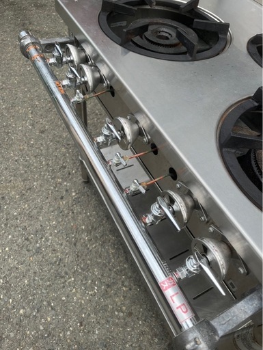 【動確済み】業務用 tanico プロ用 ３口 ガステーブル B-TGT-90 LPガス 幅900×奥600×高さ800 ３口コンロ 