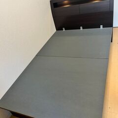 ニトリ 跳上収納セミダブルベッド ＋ Nスリープマットレス付きの画像