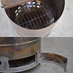 ≪yt2017ジ限≫ 家庭用焼却炉 直径約43cm 全高約137cm 小型 簡易 ※※野焼きは法律で禁止されています※※ 70815-05の画像