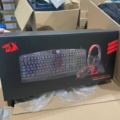 【全国発送のみ可】バックライト付きゲーミングマウス、ゲーム用キーボード、大型ゲーム用マウスパッド、マイクロフォンコンボ搭載のPCコンピュータゲーム用ヘッドセット、S101-BAレドラゴンRGB LED　業者歓迎　転売OK　　倒産品　まとめ売り　ネット商材　アマゾン引き上げ商品　メルカリ　副業の画像