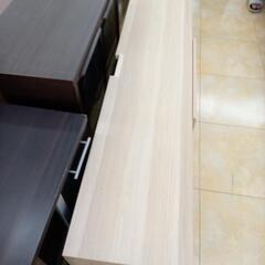 リユースのサカイ太田店★ジモティ割あり★  TV台 ライトベージュ H39.4×D39.5×W180 クリーニング済み OJ10688の画像