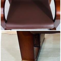 木製座椅子の画像
