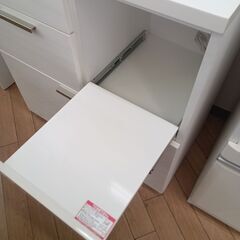 ★リユースのサカイつくば店★TK6281 NITORI 食器棚 ホワイト H190×D42×W80 クリーニング済みの画像