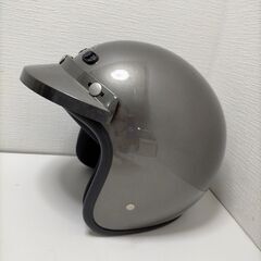 （株）菱和 RJ-21 FHORSE ヘルメット　ジェットヘルメット ガンメタリック  シルバー  PSCマーク付き　250825-12Tの画像