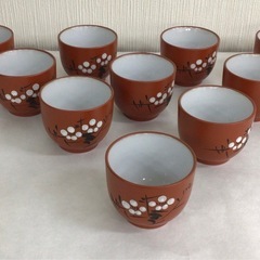 常滑焼　湯呑み10点セットの画像