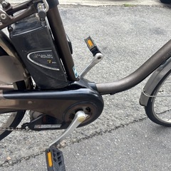 Panasonicパナソニック電動アシスト自転車 ブラウン バスケット付き の画像