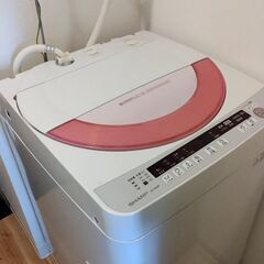 【引取限定】シャープ製　洗濯機　ES-GE60P　6.0kgの画像
