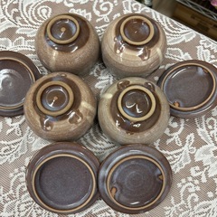 蓋つき容器　湯呑み　茶碗蒸し　4個セットの画像