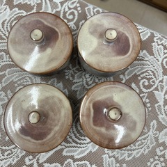 蓋つき容器　湯呑み　茶碗蒸し　4個セットの画像